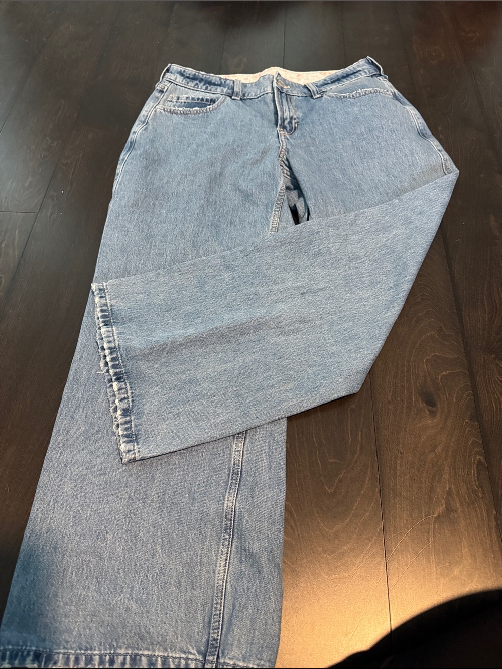Hollister Light Blue Wide-Leg Jeans